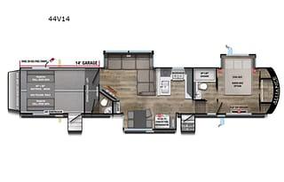Luxury 2025 Alliance Valor 44V14 w/ 14' Garage