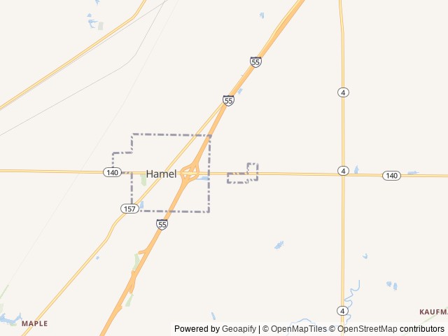 Map of Love's RV Hookup-Hamel IL 578 location at Hamel, IL, United States