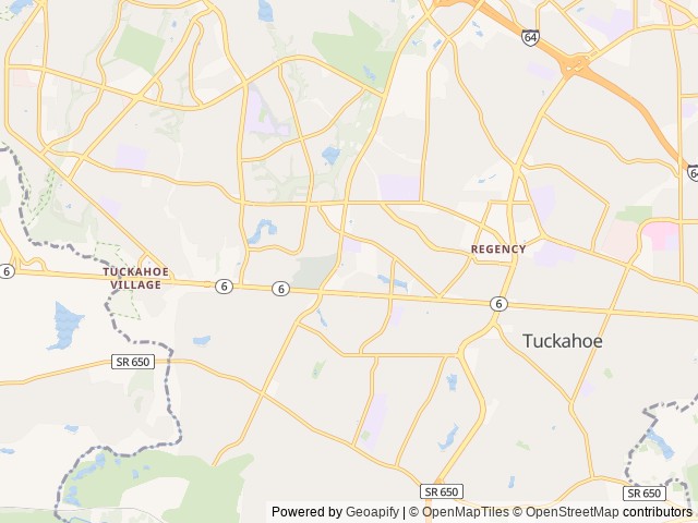 Map for Roaming Grayhawk near Henrico, VA