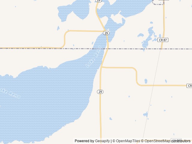 Map for Arnold near Glenwood, MN