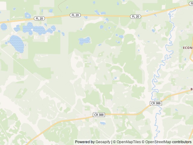 Map of Wolf Pond South location at Youngstown, FL, United States