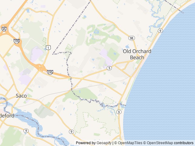 Map of Sun Retreats at Wild Acres location at Old Orchard Beach, ME, United States