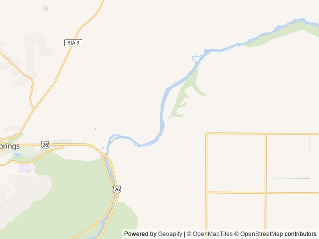 Map of Mecca Flat Campground location at Prineville, OR, United States