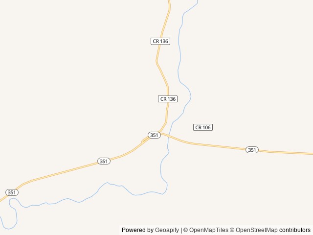 Map of New Fork Campground location at Pinedale, WY, United States