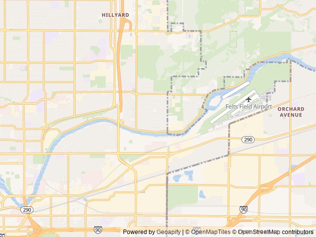Map for 2025 Luxury Family Fifth Wheel - Arrive & Relax near Spokane, WA