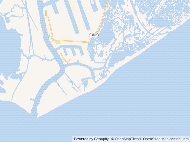 Map of Tier 4 Motel and RV Park location at Golden Meadow, LA, United States