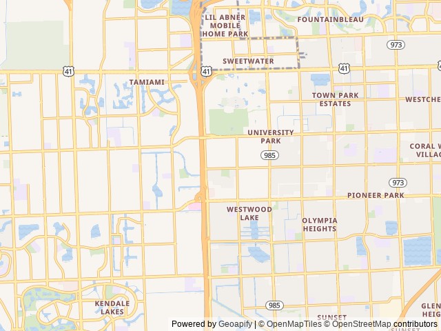 Map for Spacious 2025 RV ready for Family Adventures near Miami, FL