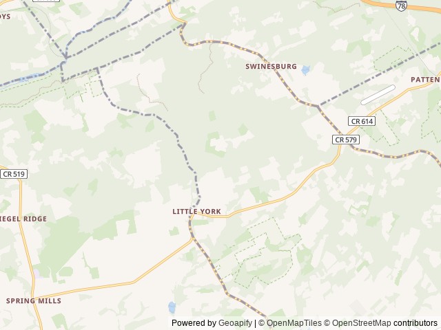 Map of Mountain View Campground location at Milford, NJ, United States