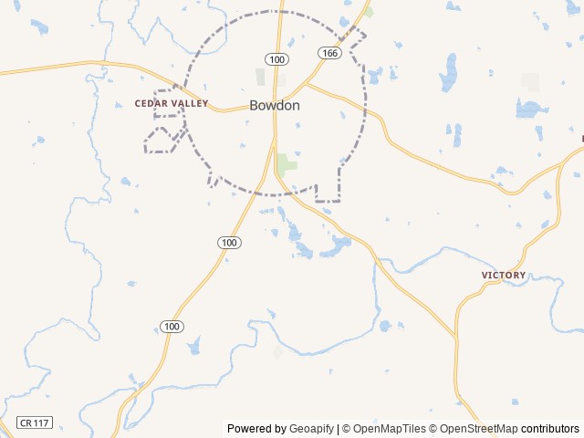 Map for Harley and Gypsy's Second Home near Bowdon, AL