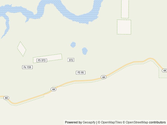 Map of Greens Lake location at Dutch John, UT, United States