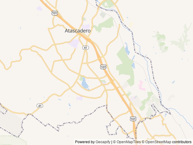 Map for 2020 Forest River RV Vengeance Rogue 25V near Atascadero, CA
