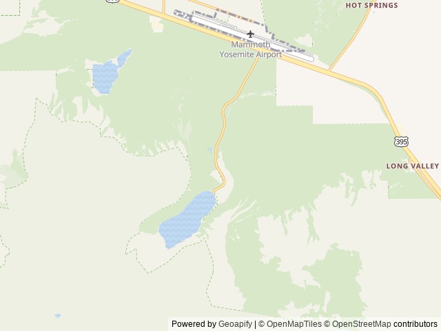 Map of Convict Lake Campground location at Crowley Lake, CA, United States
