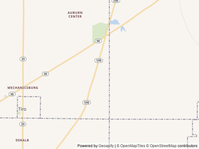 Map for 2024 Entegra Coach Odyssey 31F Bunkhouse Adventure near Shelby, OH