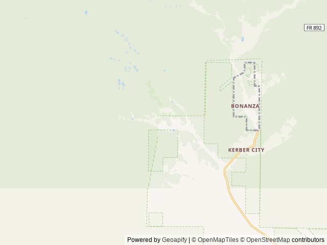 Map of Brewery Creek Guard Station location at Saguache, CO, United States
