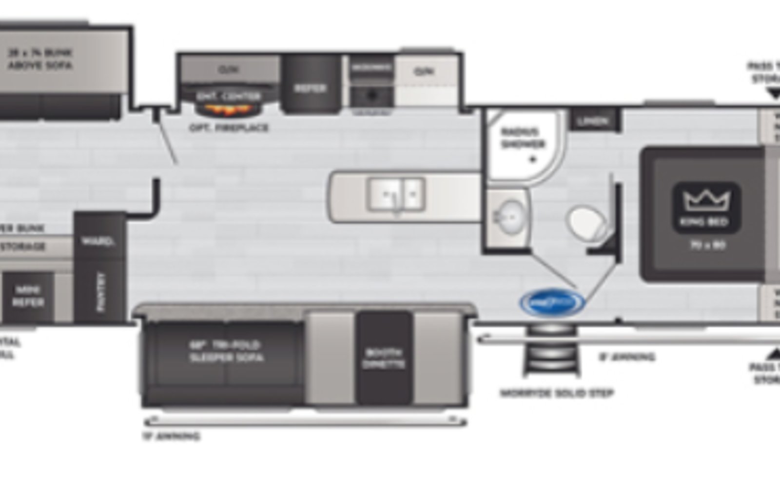 2021 Keystone RV Cougar Half-Ton 34TSB