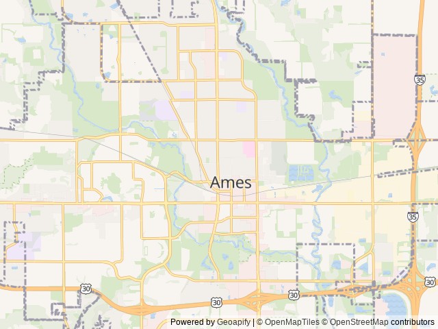 Map for Stylish Family Explorer 2025 Nobo 20.3 near Ames, IA