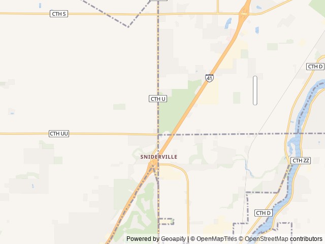 Map of Apple Creek Campground location at De Pere, WI, United States