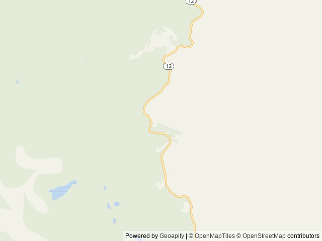Map of Oak Creek Rec Site (Boulder, UT) location at Glenwood, UT, United States