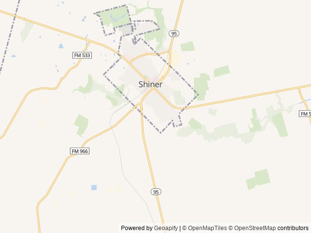 Map for 2017 Heartland Road Warrior 425 near Shiner, TX