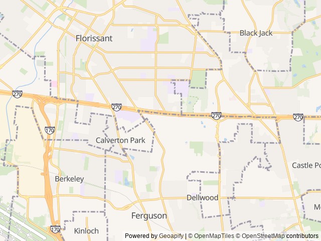 Map for Beautiful 2011 Thor Four Winds Hurricane 32A near Florissant, MO