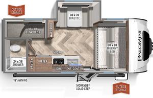 2022 Palomino Sleeps 5 With Bunk Beds & Solar!