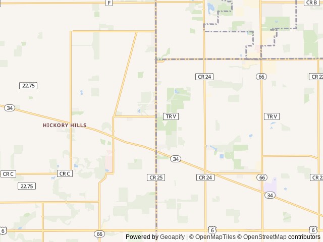 Map of Hidden Valley Campground location at Swanton, OH, United States