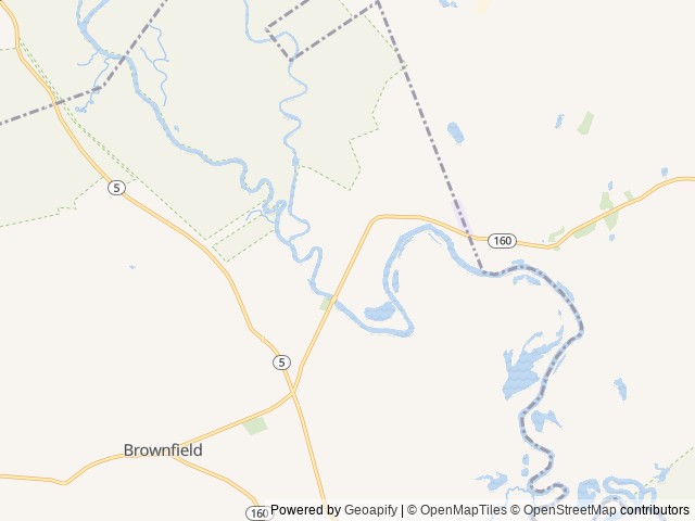 Map of Woodland Acres Campground On The Saco location at Brownfield, ME, United States