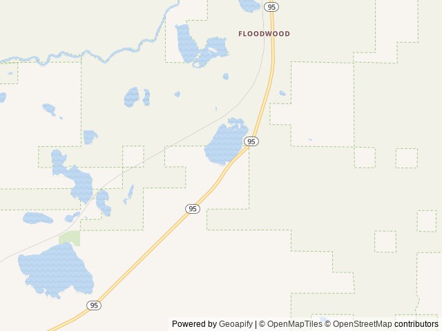 Map of Silver Lake Resort location at Channing, MI, United States
