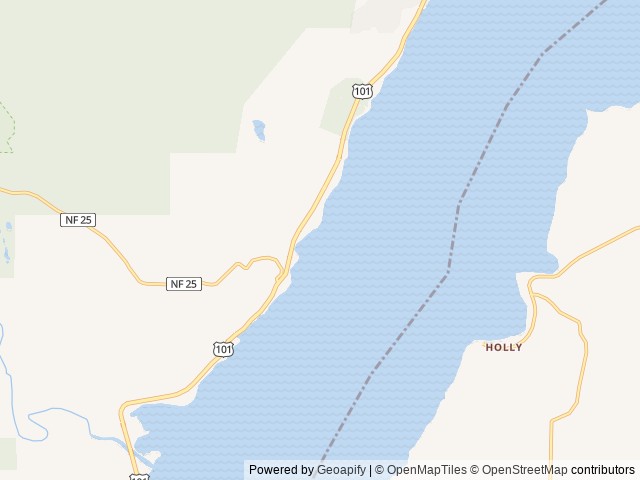 Map of Iliana's Glamping Village at Mike's Beach Resort location at Lilliwaup, WA, United States
