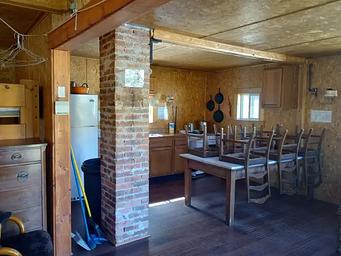 North half of the station, kitchen view
