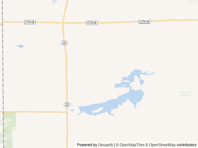 Map of Sleepy Dragon Campground location at Rio, WI, United States