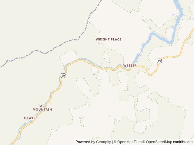 Map of The Hala location at Bryson City, NC, United States