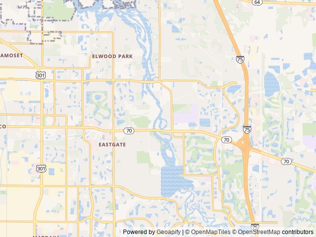 Map of HCV Horseshoe Cove location at Bradenton, FL, United States