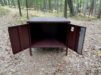 Food storage locker interior