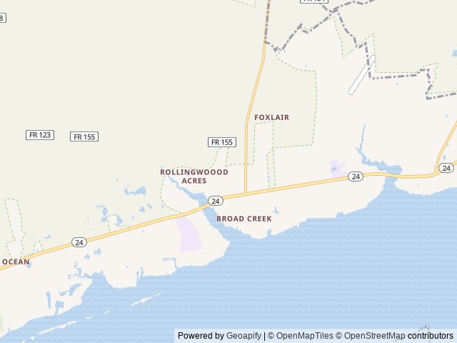 Map of Lazy Days RV Park location at Newport, NC, United States