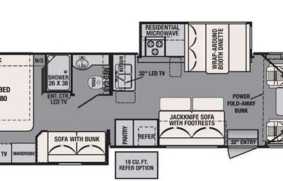Family RV with a King Bed and Bunk Beds