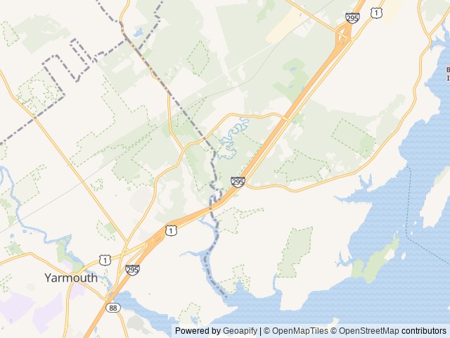 Map for 2022 Nexus Triumph 32T near Freeport, NH