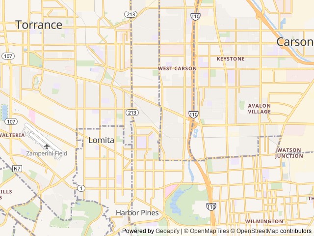 Map for CLASS-C Thor Motor Coach Four Wind *Sleeps 4-6* near Torrance, CA