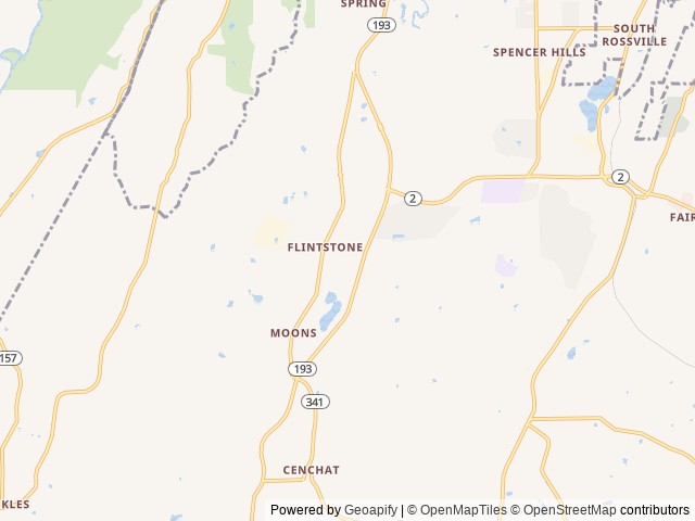 Map for Flintstone Surf Escape near Chattanooga Valley, TN