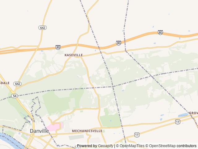 Map for Freedome Elite near Danville, PA