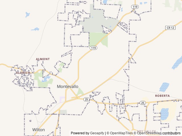 Map for 2014 Forest River RV Salem Cruise Lite 271RBXL near Montevallo, AL