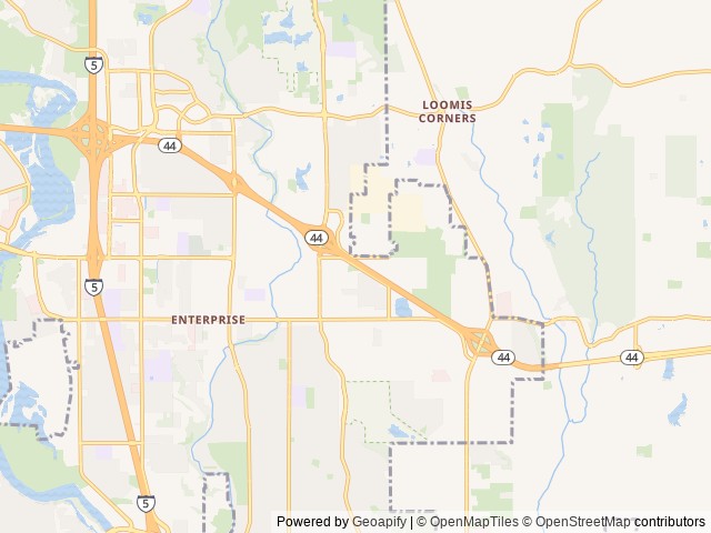 Map for Home on Wheels near Redding, CA