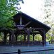 View of the pavilion at Tyee Recreation Site