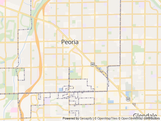 Map for Beautiful 2019 Tiffin Allegro Bus 45 OPP near Peoria, AZ