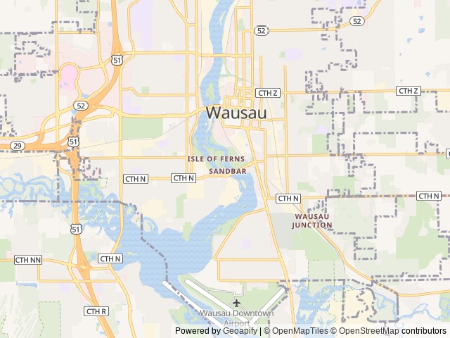 Map for 2022 Heartland Pioneer RG26 Toy Hauler Rental near Wausau, WI