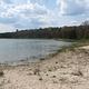 A view of Wagner Lake and the Wagner Lake Campground Beach. 
