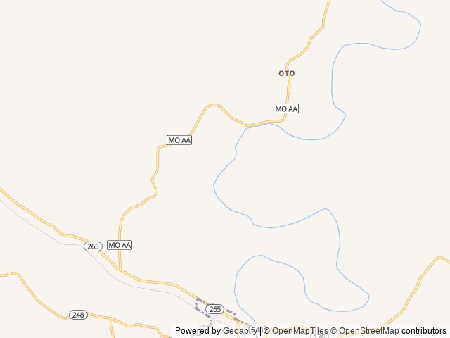 Map of James River Hideout / Horsecreek Ranch & Retreat location at Galena, MO, United States