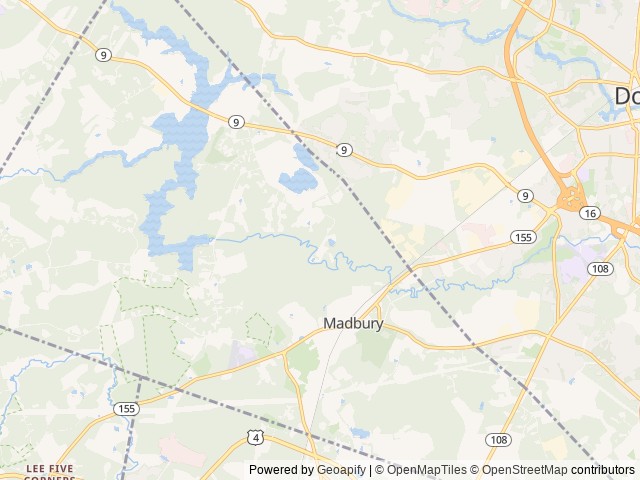Map of Old Stage Campground location at Dover, NH, United States