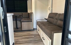 Cute little Murphy bed and bunk house