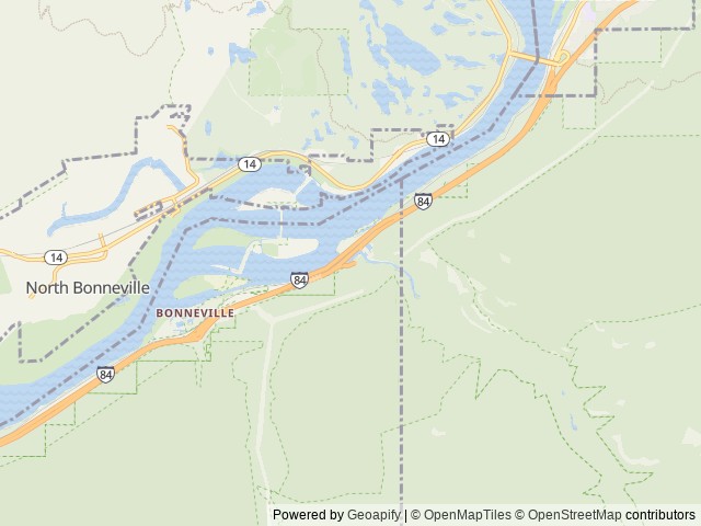 Map of Eagle Creek Overlook Group Site location at Cascade Locks, OR, United States